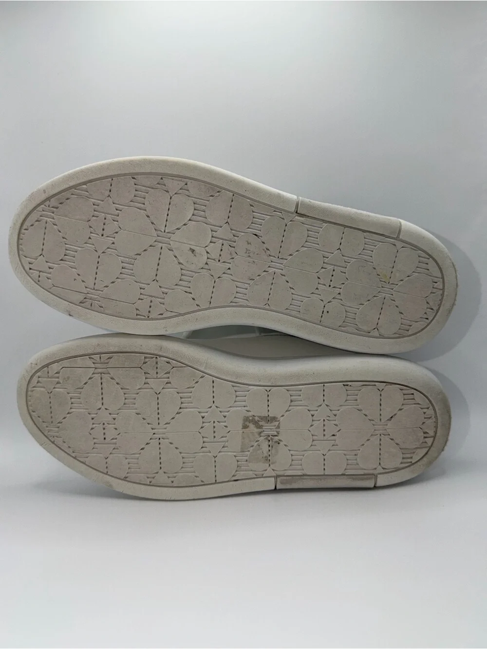 kate spade White and Black Leather Sneakers